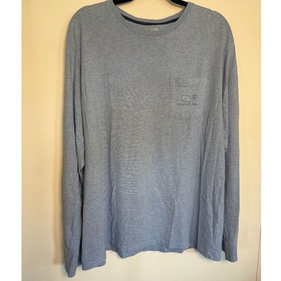 Vineyard Vines Men's XL Long Sleeve T-shirt with Pocket Graphics - Picture 4 of 5